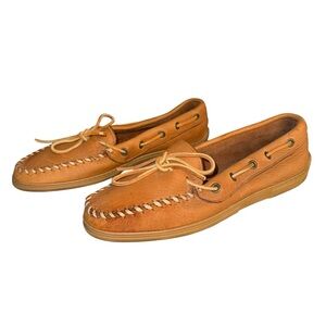 MINNETONKA Leather Moccasins Size 10